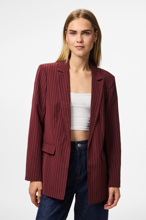 Pieces pcbozzy ls loose striped blazer noo